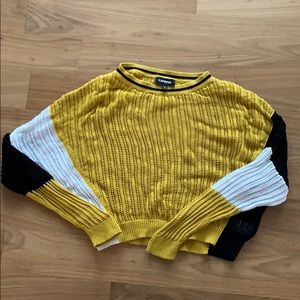Cropped express sweater.